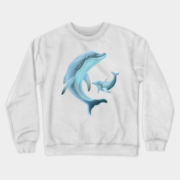 Dolphins Crewneck Sweatshirt by nickemporium1